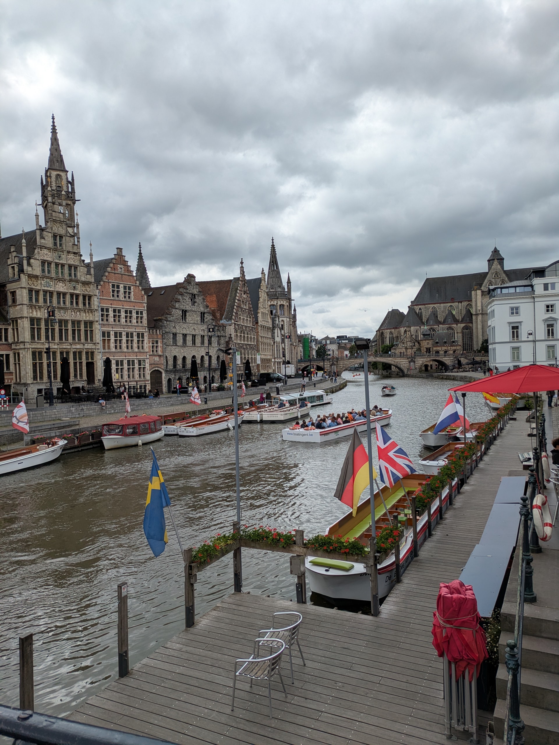 Graslei canal in Ghent
