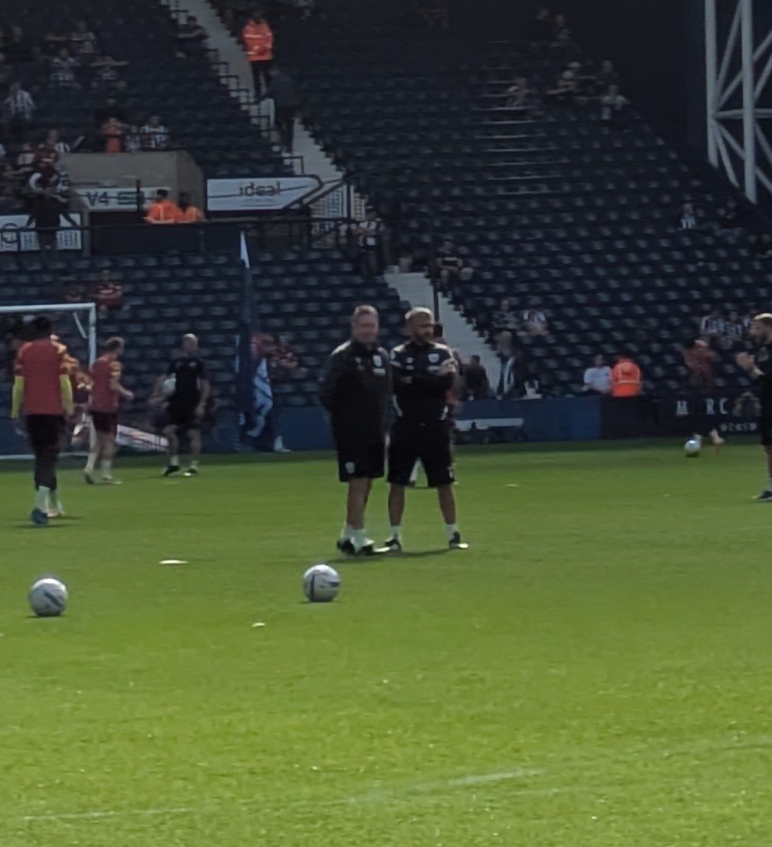 James Morrison ahead of the pre-match warm-up