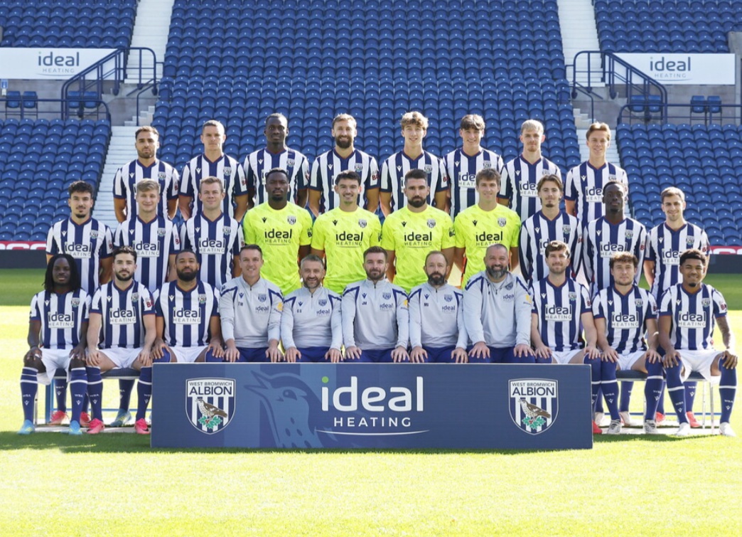 West Bromwich Albion first team squad photo for the 2026/27 season at The Hawthorns